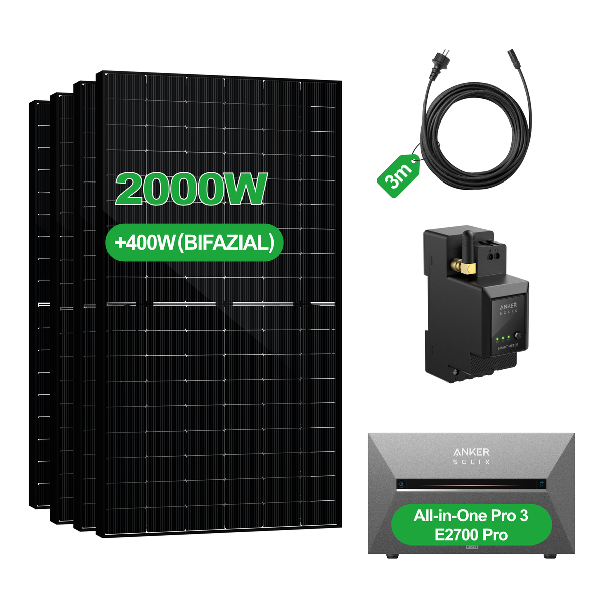 2000Wp Hauptbild#Solarmodule_500W Bifazial x 4