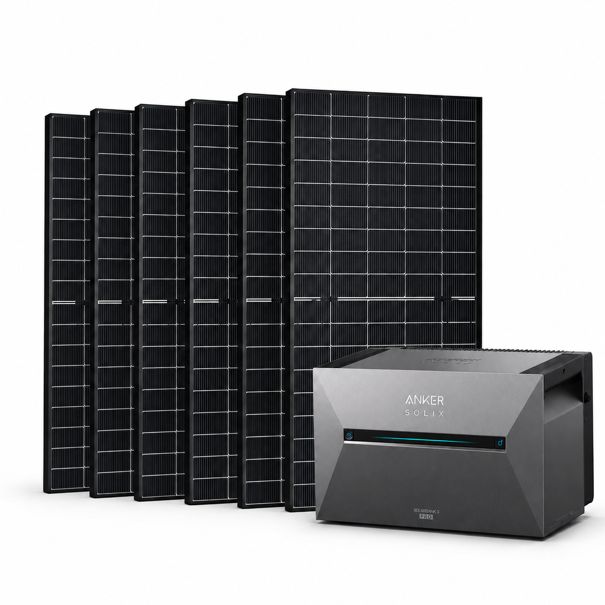 Balkonkraftwerk mit Speicher – Anker SOLIX Solarbank 3 Pro E2700 (2,68 kWh) | SAKETE 450W