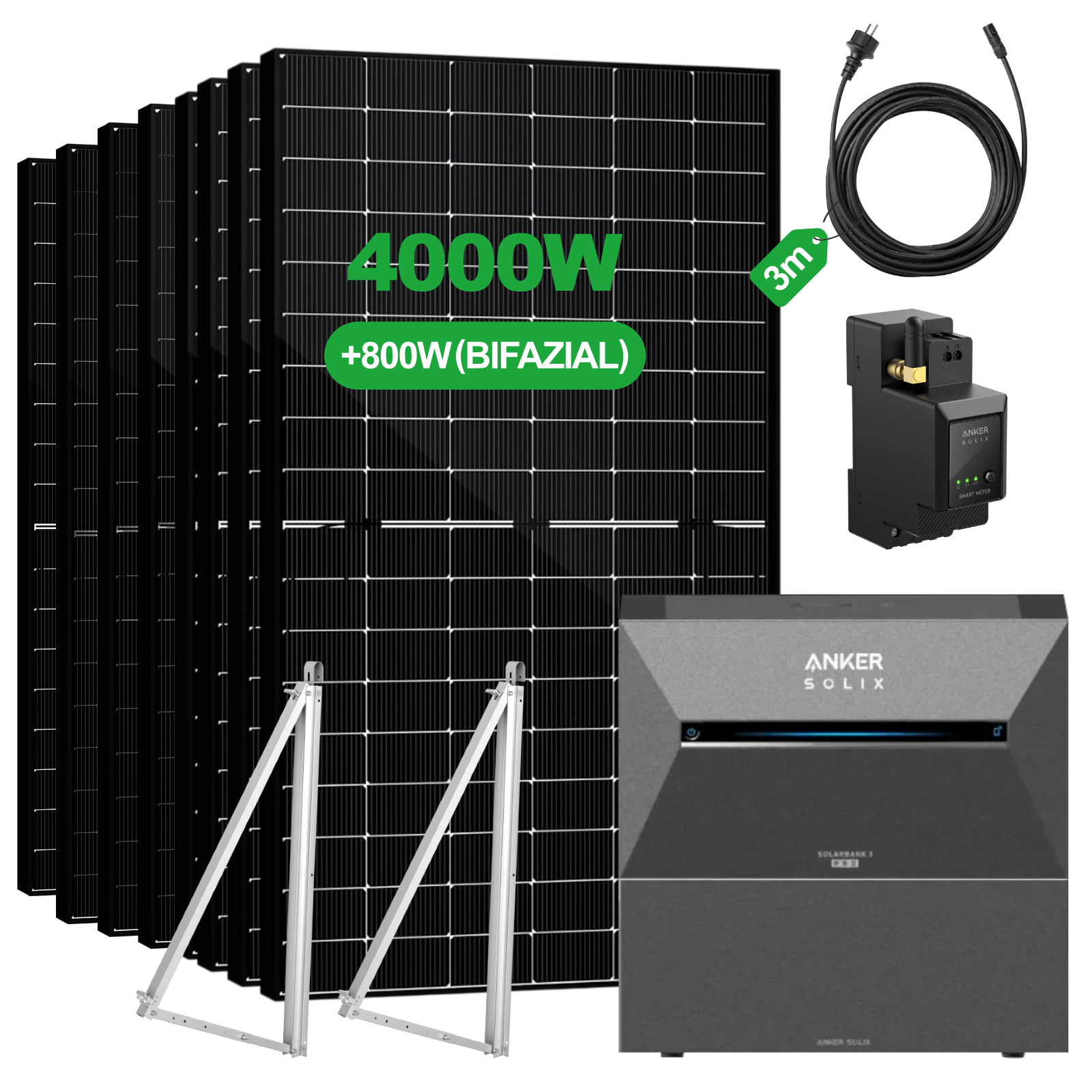 Balkonkraftwerk mit Speicher – Anker SOLIX Solarbank 3 Pro E2700 (2,68 kWh) | SAKETE