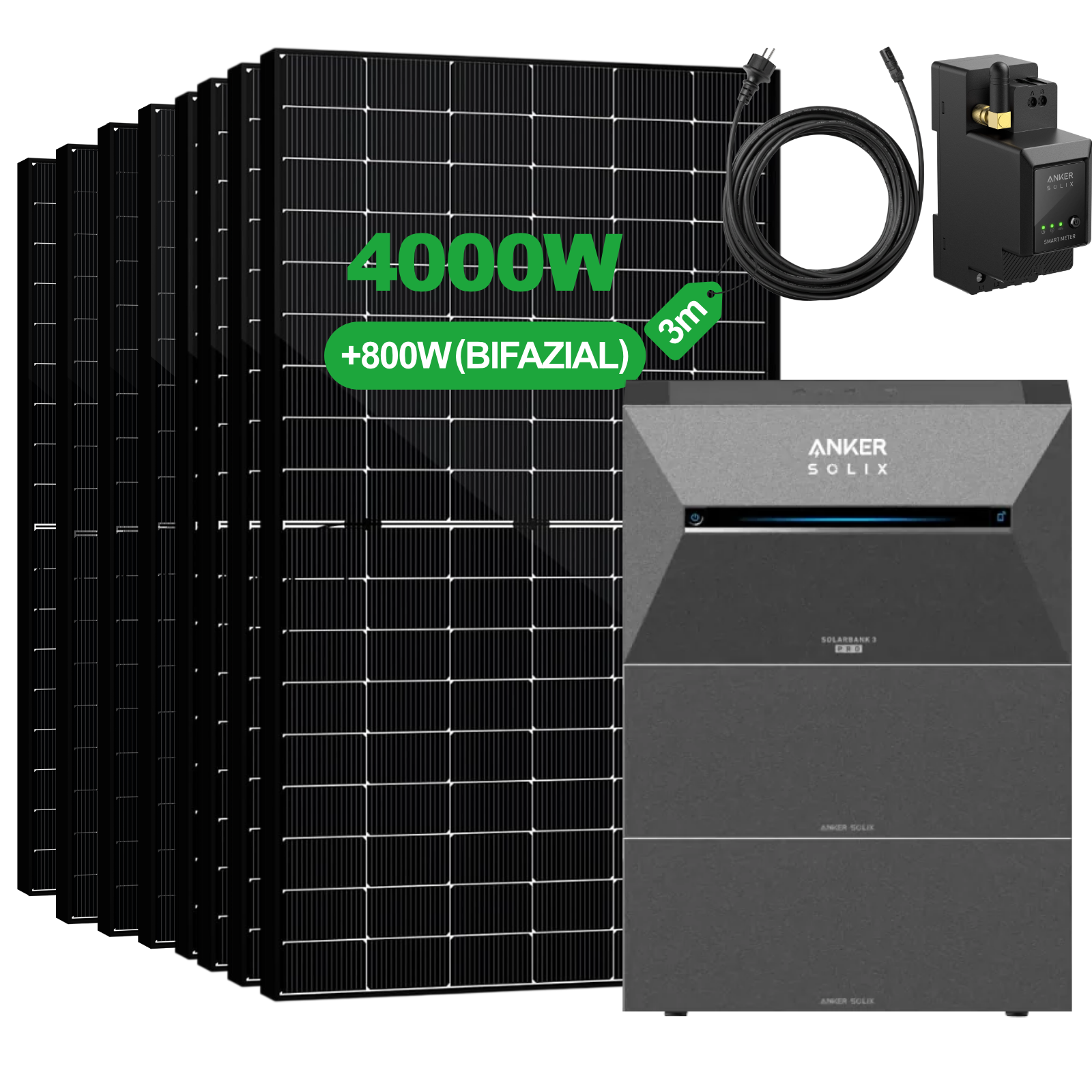 Balkonkraftwerk mit Speicher – Anker SOLIX Solarbank 3 Pro E2700 (2,68 kWh) | SAKETE