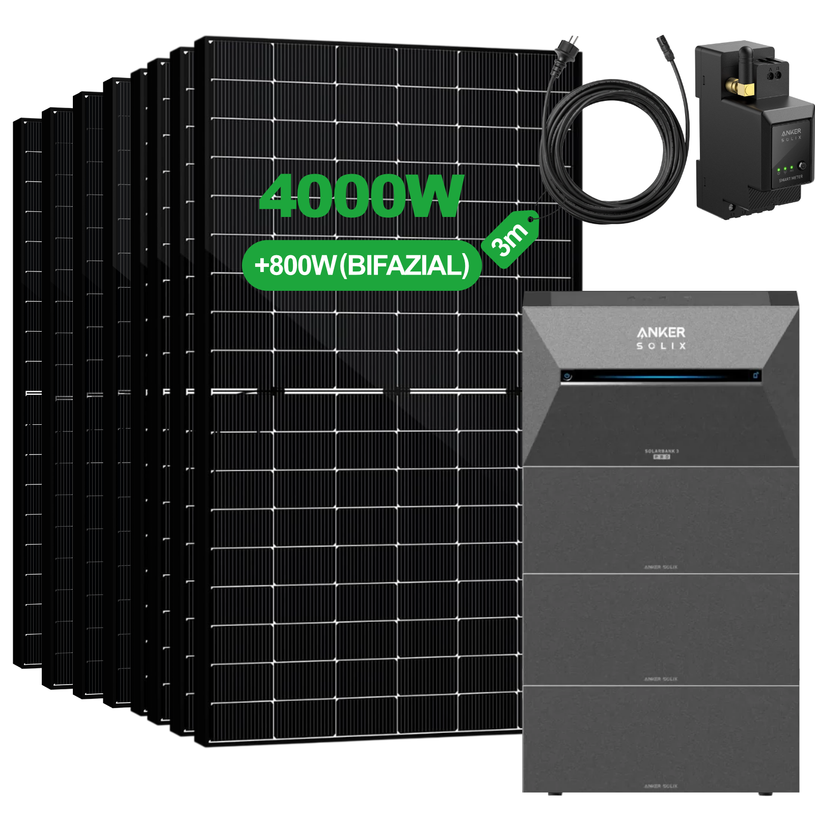 Balkonkraftwerk mit Speicher – Anker SOLIX Solarbank 3 Pro E2700 (2,68 kWh) | SAKETE
